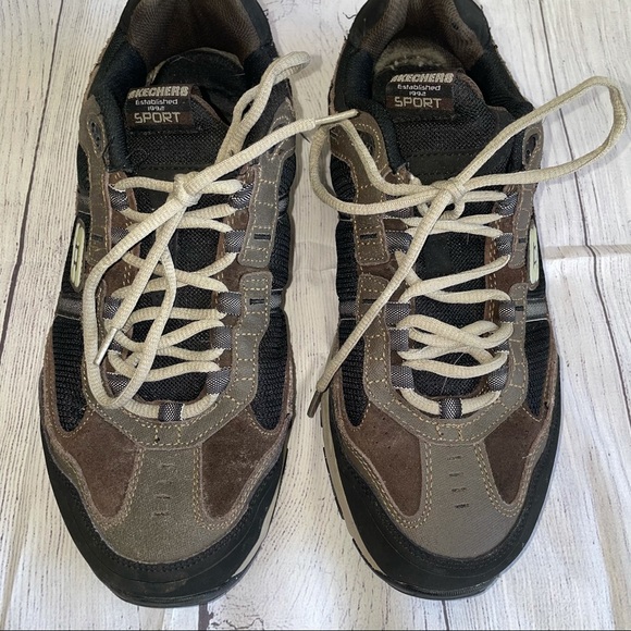 Skechers Sport brown, tan and black sneakers - Picture 2 of 8